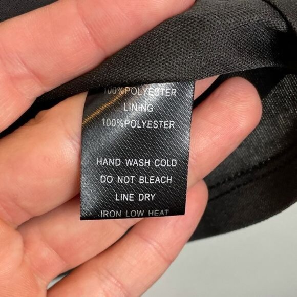 Gianni Bini Black & Gold Polka Dot Dress Size Small Bow Sleeve Ruffle Hem NWT - Picture 9 of 11